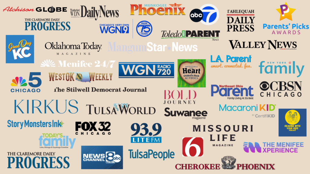 Logos of national and regional news outlets where our authors have been featured